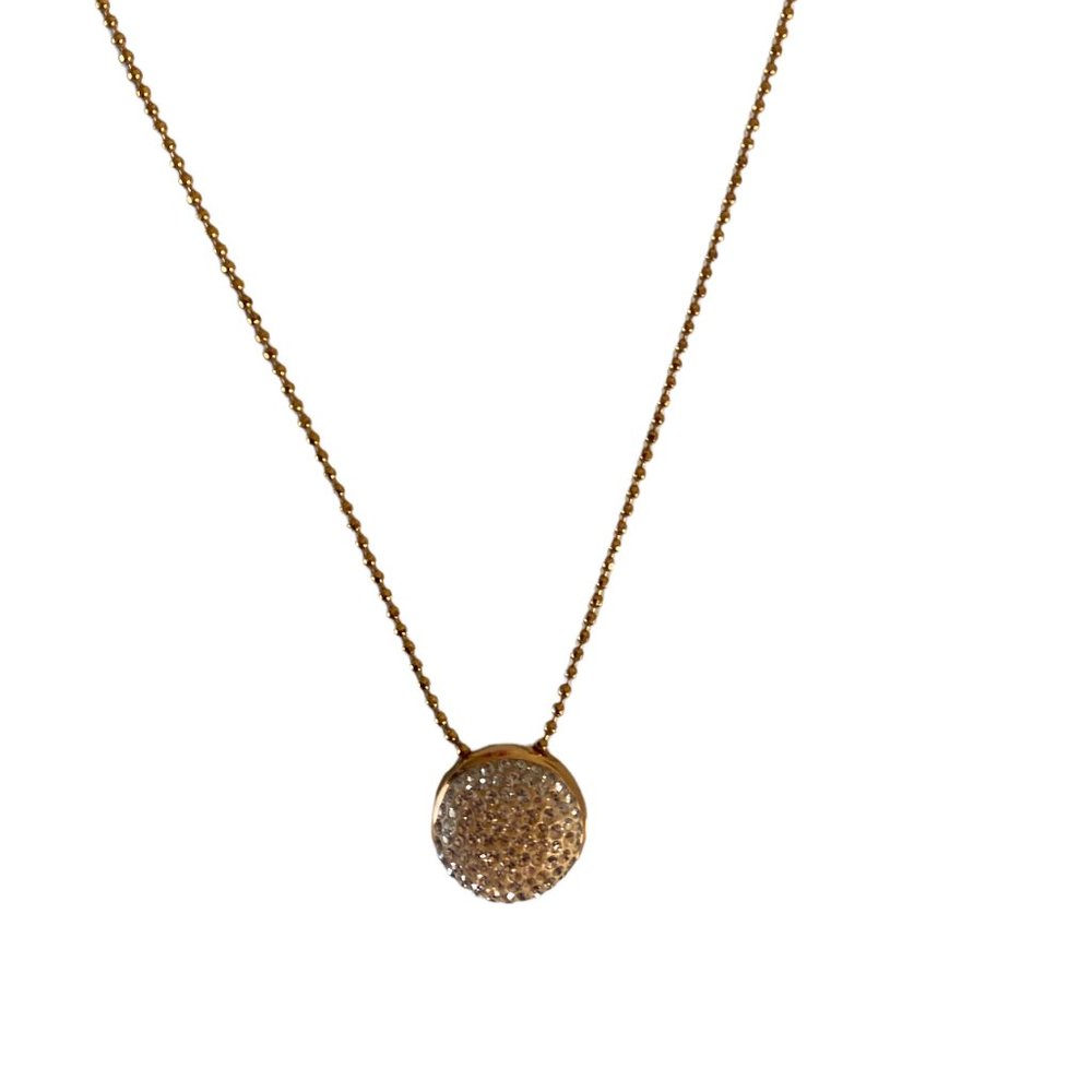 Swarovski Rose Gold Crystal Necklace 16"
